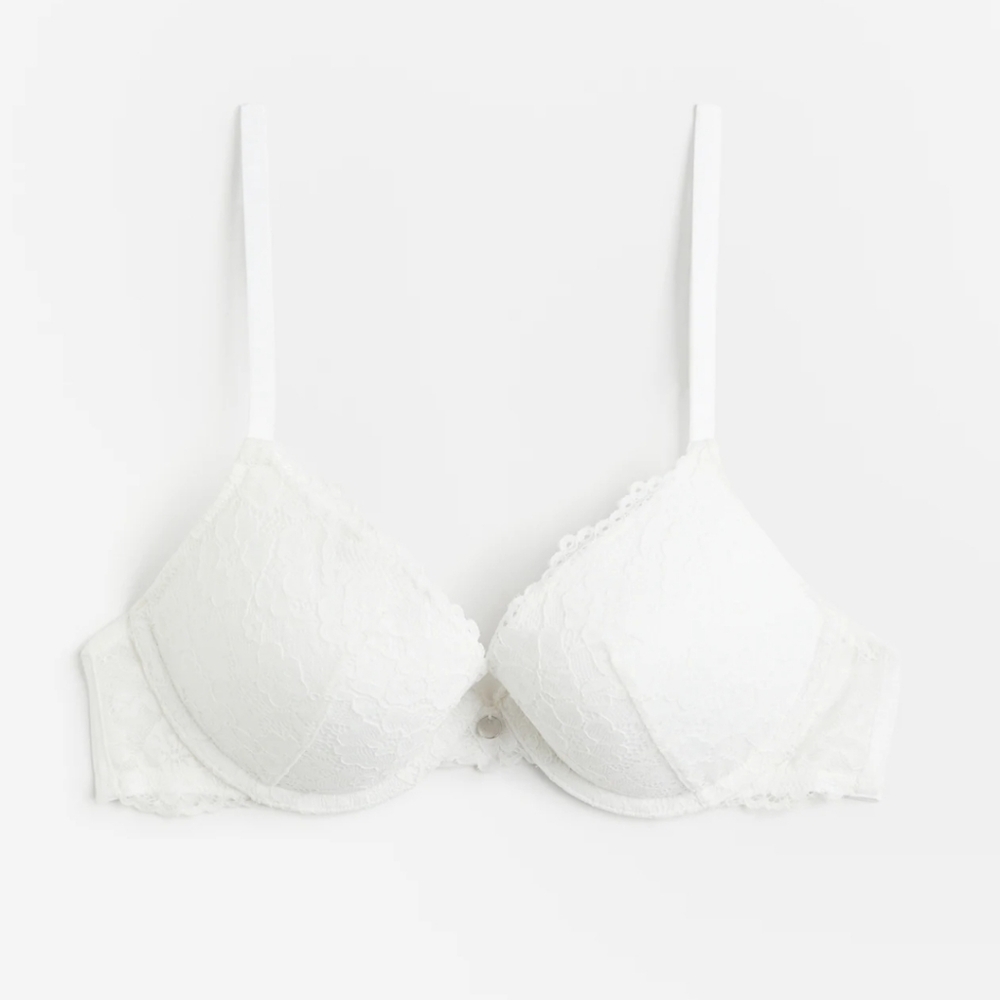 White Lace Bra